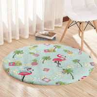 Aloha Hawaii Christmas Seamless Round Carpet Plumeria Lei LT7 - Polynesian Pride