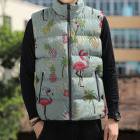 Aloha Hawaii Christmas Seamless Sleeveless Puffer Jacket Plumeria Lei LT7 - Polynesian Pride