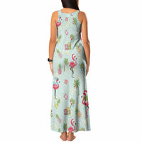Aloha Hawaii Christmas Seamless Tank Maxi Dress Plumeria Lei LT7 - Polynesian Pride