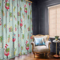Aloha Hawaii Christmas Seamless Window Curtain Plumeria Lei LT7 - Polynesian Pride