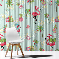 Aloha Hawaii Christmas Seamless Window Curtain Plumeria Lei LT7 - Polynesian Pride