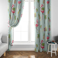 Aloha Hawaii Christmas Seamless Window Curtain Plumeria Lei LT7 - Polynesian Pride