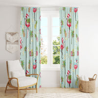 Aloha Hawaii Christmas Seamless Window Curtain Plumeria Lei LT7 - Polynesian Pride