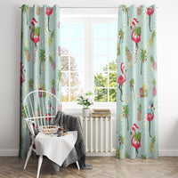 Aloha Hawaii Christmas Seamless Window Curtain Plumeria Lei LT7 - Polynesian Pride
