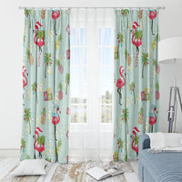 Aloha Hawaii Christmas Seamless Window Curtain Plumeria Lei LT7 - Polynesian Pride