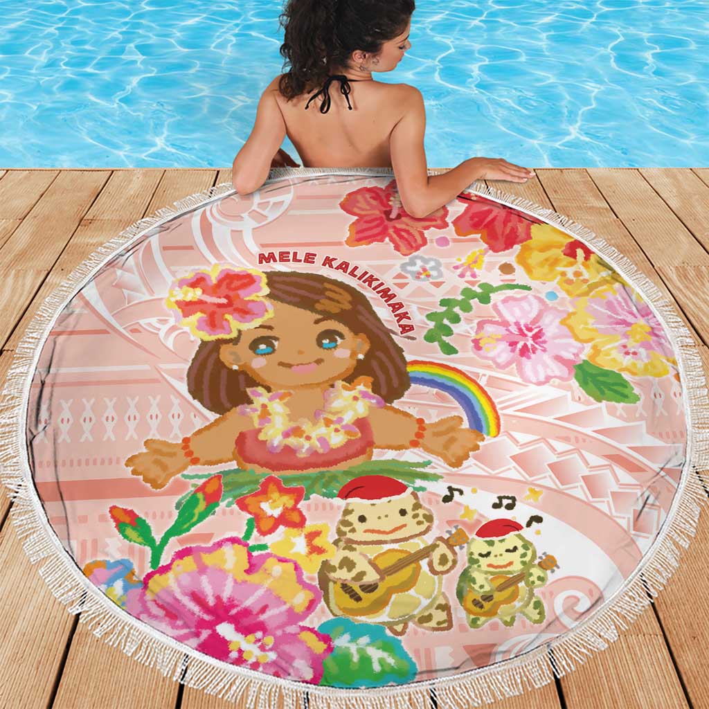 Aloha Hawaii Beach Blanket Kawaii Mele Kalikimaka - Pastel Fever