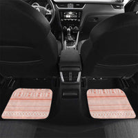 Aloha Hawaii Car Mats Kawaii Mele Kalikimaka - Pastel Fever LT7 Set 2pcs - Back Peach - Polynesian Pride