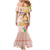 Aloha Hawaii Family Matching Mermaid Dress and Hawaiian Shirt Kawaii Mele Kalikimaka - Pastel Fever LT7 - Polynesian Pride