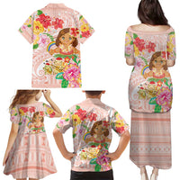 Aloha Hawaii Family Matching Puletasi and Hawaiian Shirt Kawaii Mele Kalikimaka - Pastel Fever LT7 - Polynesian Pride