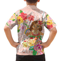 Aloha Hawaii Family Matching Summer Maxi Dress and Hawaiian Shirt Kawaii Mele Kalikimaka - Pastel Fever LT7 - Polynesian Pride
