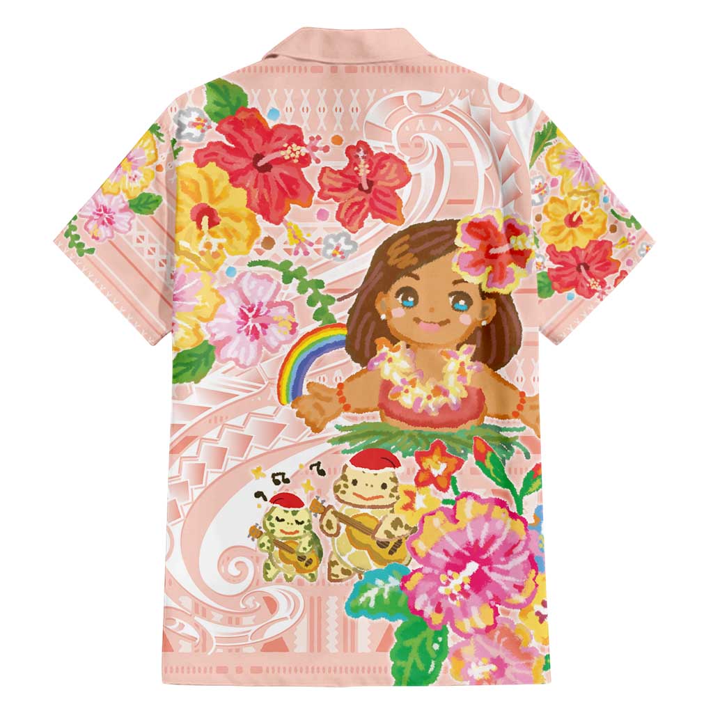 Aloha Hawaii Family Matching Summer Maxi Dress and Hawaiian Shirt Kawaii Mele Kalikimaka - Pastel Fever LT7 - Polynesian Pride