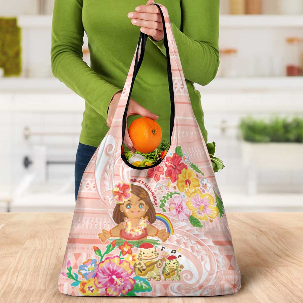 Aloha Hawaii Grocery Bag Kawaii Mele Kalikimaka - Pastel Fever
