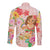 Aloha Hawaii Long Sleeve Button Shirt Kawaii Mele Kalikimaka - Pastel Fever