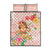 Aloha Hawaii Quilt Bed Set Kawaii Mele Kalikimaka - Pastel Fever