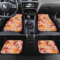 Orange Palaka Hawaii Aloha Car Mats Koi Pond Mix Japanese Maple - Polynesian Pride