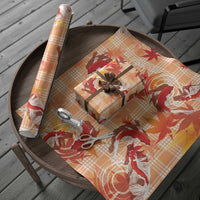 Orange Palaka Hawaii Aloha Wrapping Paper Koi Pond Mix Japanese Maple