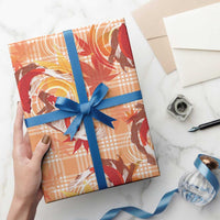 Orange Palaka Hawaii Aloha Wrapping Paper Koi Pond Mix Japanese Maple