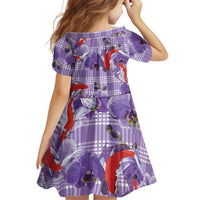 Lavender Palaka Hawaii Aloha Family Matching Summer Maxi Dress and Hawaiian Shirt Koi Pond Mix Orchids LT7 - Polynesian Pride