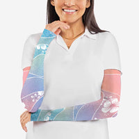 Aloha Hawaii Floral Tapa Arm Sleeves Patchwork Pastel Candy - Polynesian Pride