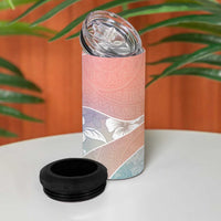 Aloha Hawaii Floral Tapa 4 in 1 Can Cooler Tumbler Patchwork Pastel Candy - Polynesian Pride