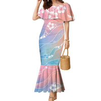 Aloha Hawaii Floral Tapa Family Matching Mermaid Dress and Hawaiian Shirt Patchwork Pastel Candy LT7 Mom's Dress Pastel - Polynesian Pride
