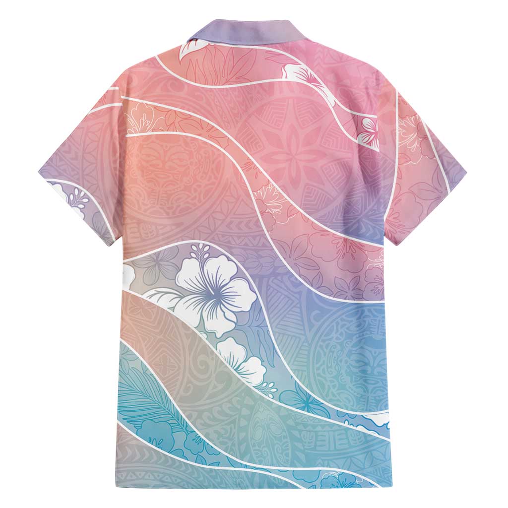 Aloha Hawaii Floral Tapa Family Matching Puletasi and Hawaiian Shirt Patchwork Pastel Candy - Polynesian Pride