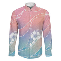 Aloha Hawaii Floral Tapa Family Matching Puletasi and Hawaiian Shirt Patchwork Pastel Candy - Polynesian Pride