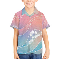 Aloha Hawaii Floral Tapa Family Matching Puletasi and Hawaiian Shirt Patchwork Pastel Candy - Polynesian Pride
