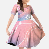 Aloha Hawaii Floral Tapa Family Matching Tank Maxi Dress and Hawaiian Shirt Patchwork Pastel Candy - Polynesian Pride