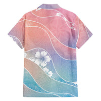 Aloha Hawaii Floral Tapa Family Matching Tank Maxi Dress and Hawaiian Shirt Patchwork Pastel Candy - Polynesian Pride