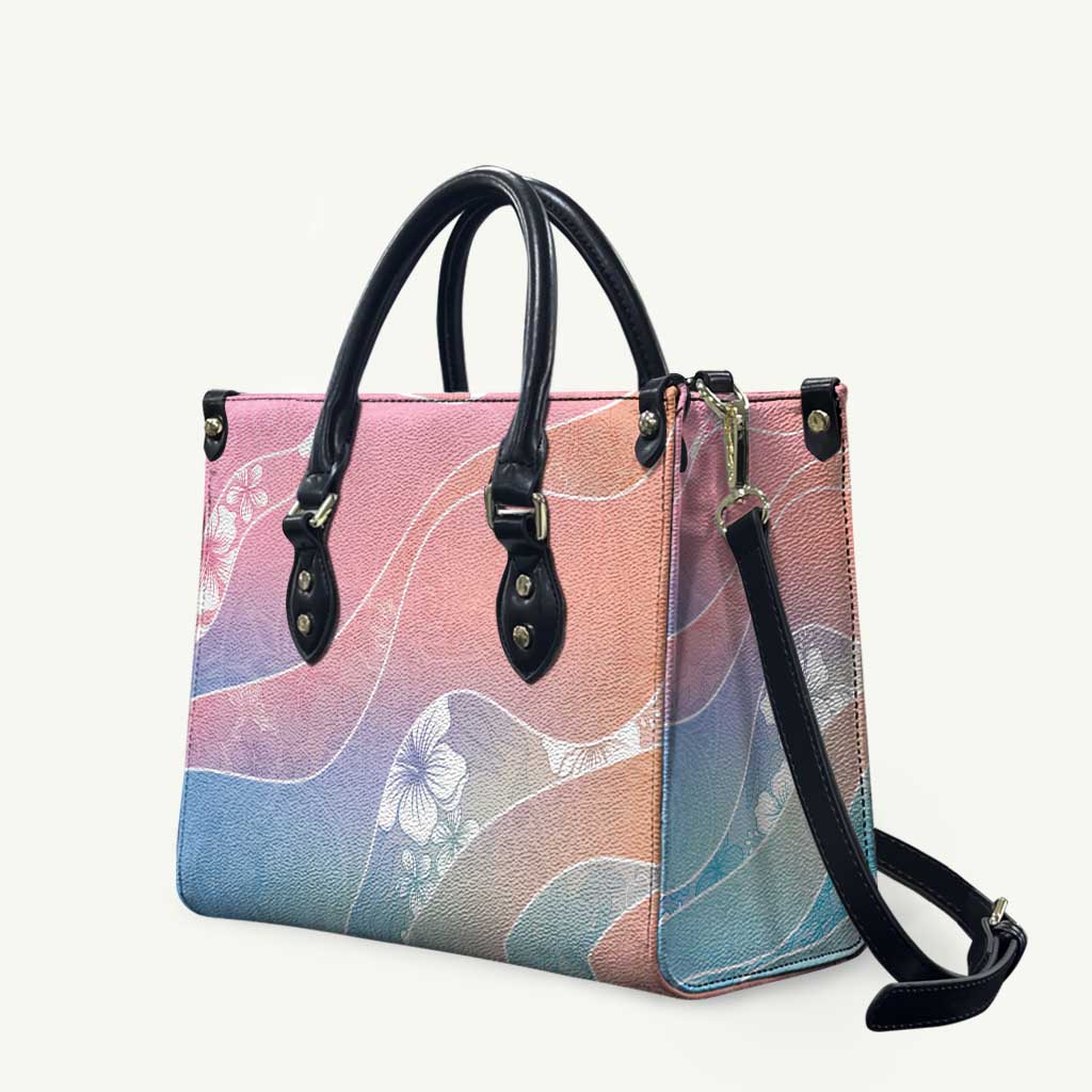 Aloha Hawaii Floral Tapa Leather Bag Patchwork Pastel Candy - Polynesian Pride
