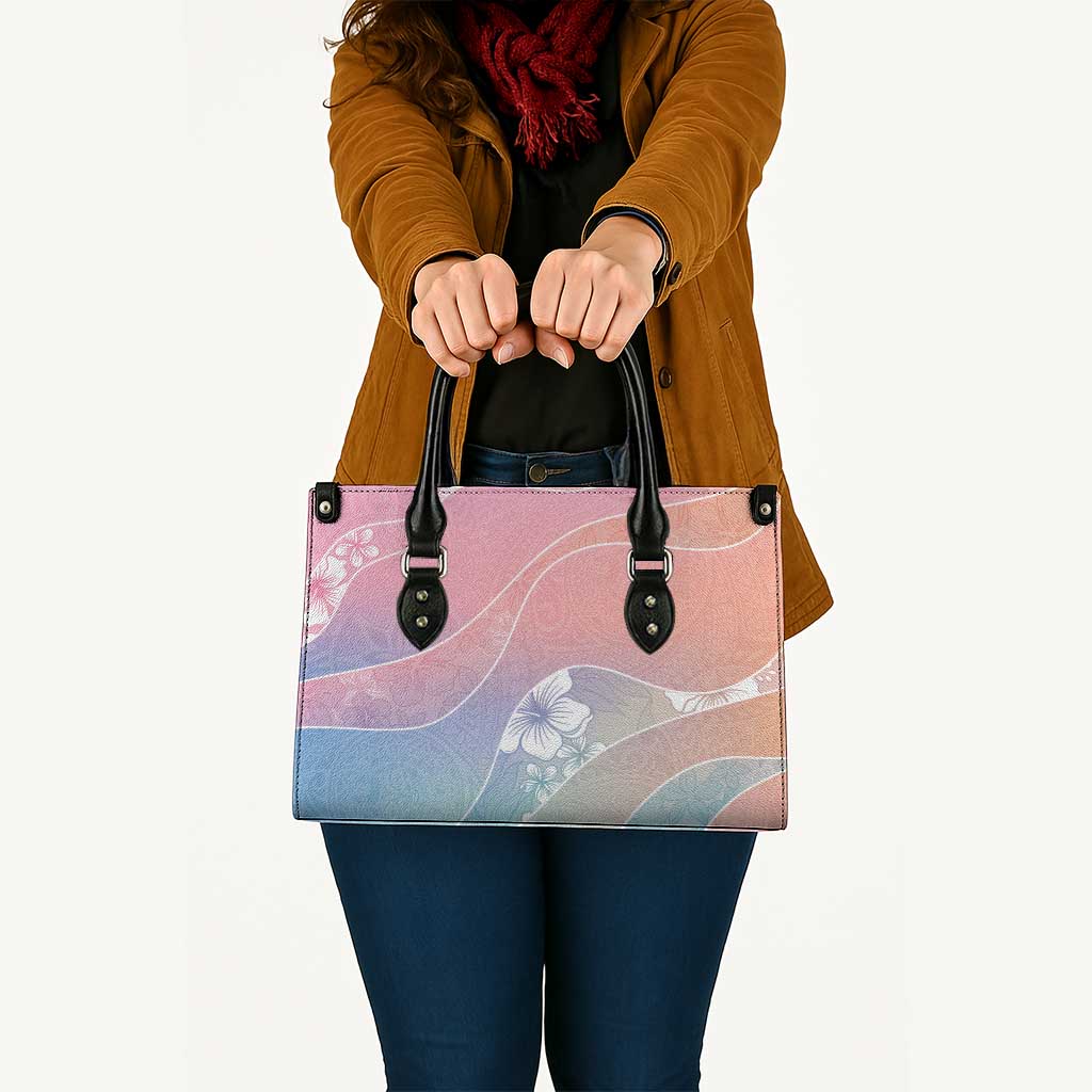 Aloha Hawaii Floral Tapa Leather Bag Patchwork Pastel Candy - Polynesian Pride