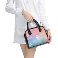 Aloha Hawaii Floral Tapa Shoulder Handbag Patchwork Pastel Candy - Polynesian Pride