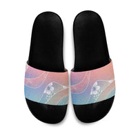 Aloha Hawaii Floral Tapa Slide Sandals Patchwork Pastel Candy - Polynesian Pride