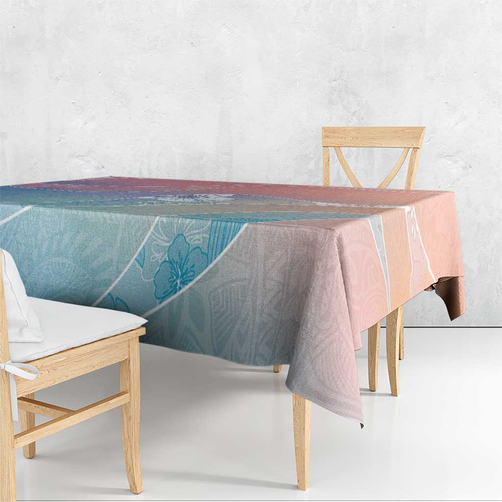 Aloha Hawaii Floral Tapa Tablecloth Patchwork Pastel Candy - Polynesian Pride