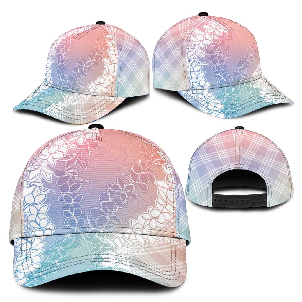 Hawaii Aloha Plumeria Lei Pastel Candy Palaka Classic Cap - Polynesian Pride