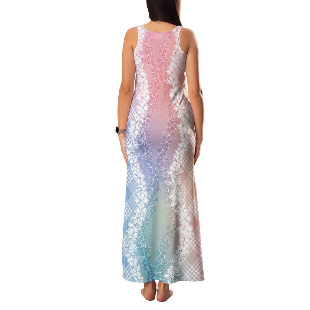 Hawaii Aloha Plumeria Lei Pastel Candy Palaka Family Matching Tank Maxi Dress and Hawaiian Shirt LT7 - Polynesian Pride