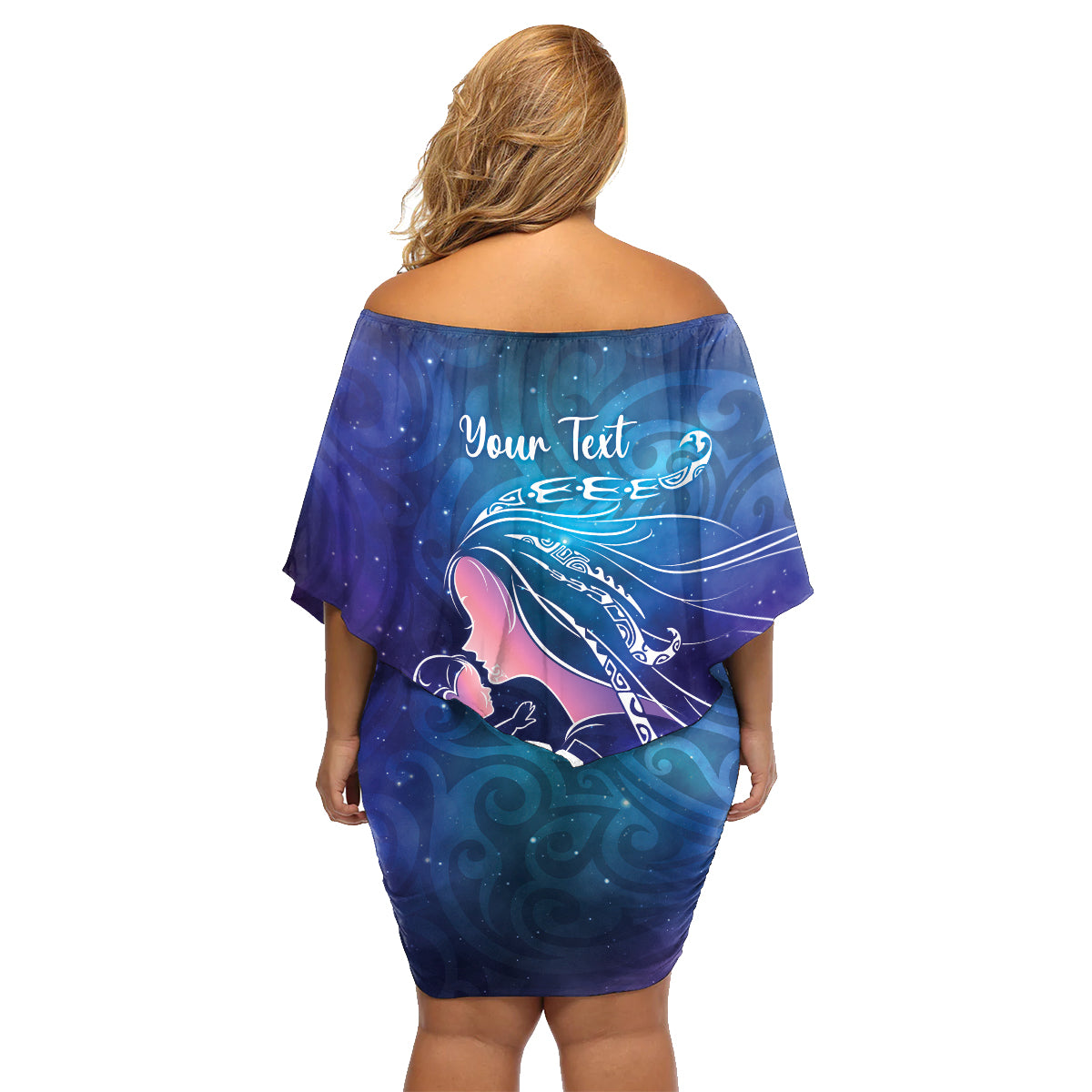 New Zealand Mother's Day Family Matching Off Shoulder Short Dress and Hawaiian Shirt Maori Hari Ra Mama LT7 - Polynesian Pride
