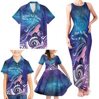 New Zealand Mother's Day Family Matching Tank Maxi Dress and Hawaiian Shirt Maori Hari Ra Mama LT7 - Polynesian Pride