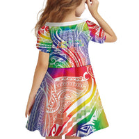 Aloha Pride Rainbow Tie Dye Family Matching Tank Maxi Dress and Hawaiian Shirt Humpback Whale - Love is Love LT7 - Polynesian Pride