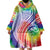 Aloha Pride Rainbow Tie Dye Wearable Blanket Hoodie Humpback Whale - Love is Love