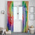 Aloha Pride Rainbow Tie Dye Window Curtain Humpback Whale - Love is Love