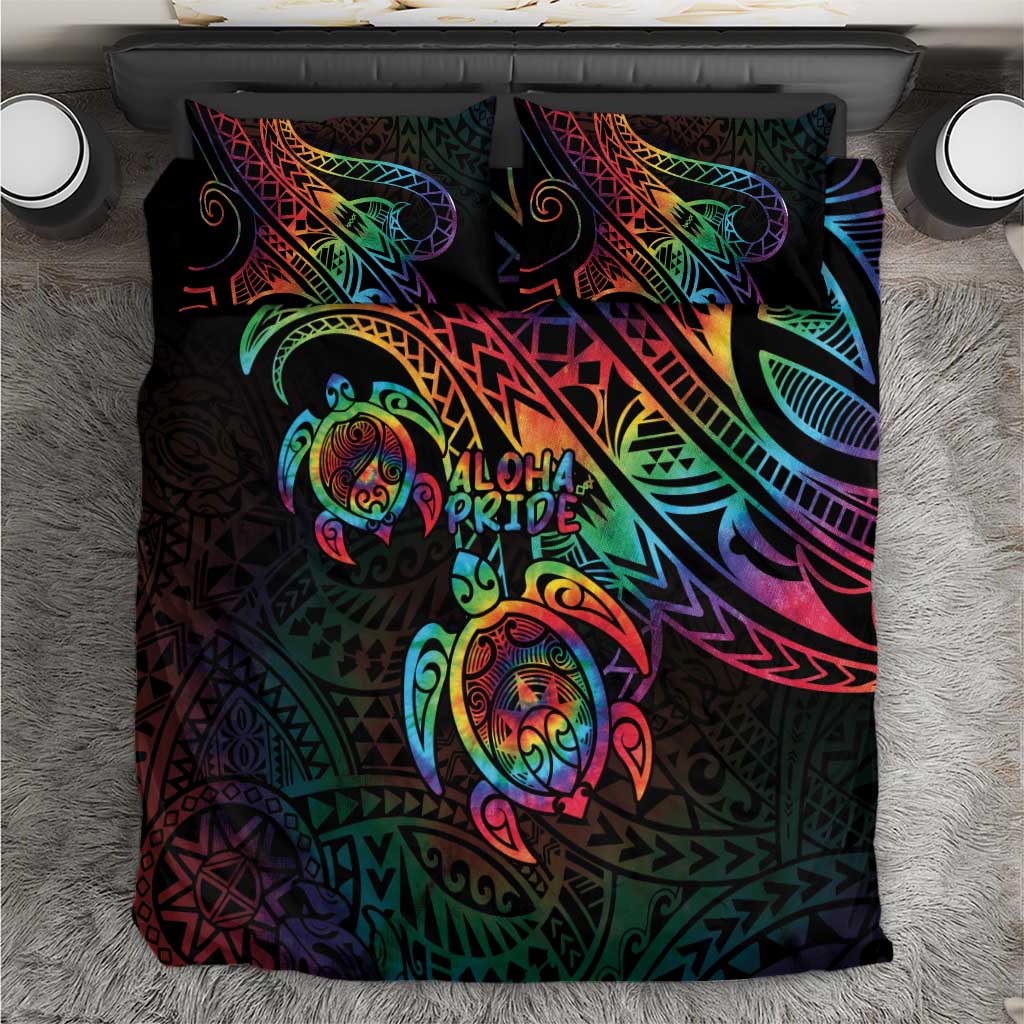 Hawaii Pride Bedding Set Rainbow Swirls LT7 Colorful - Polynesian Pride