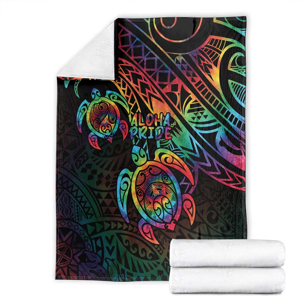 Hawaii Pride Blanket Rainbow Swirls