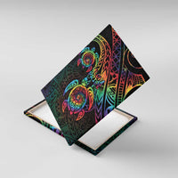 Hawaii Pride Canvas Wall Art Rainbow Swirls