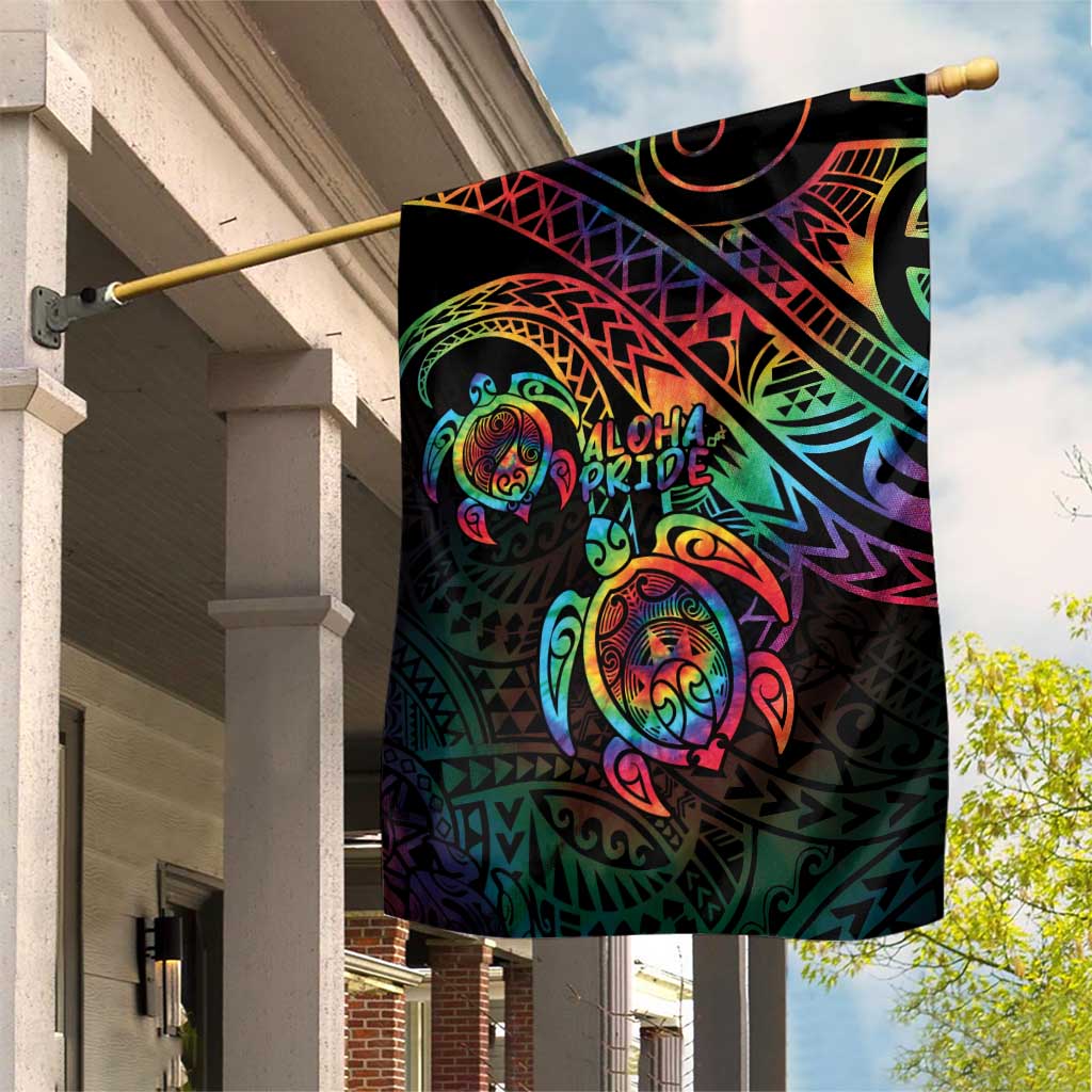 Hawaii Pride Garden Flag Rainbow Swirls LT7 House Flag Colorful - Polynesian Pride