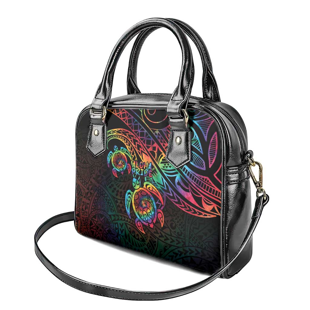 Hawaii Pride Shoulder Handbag Rainbow Swirls