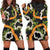 Aloha Festive Hawaii Hoodie Dress Mokihana - Maile and Ilima on Black - Polynesian Pride