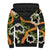 Aloha Festive Hawaii Sherpa Hoodie Mokihana - Maile and Ilima on Black - Polynesian Pride