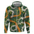Aloha Festive Hawaii Hoodie Mokihana - Maile and Ilima on Forest Green - Polynesian Pride